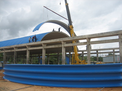 河北彩鋼拱形屋頂,無梁拱頂,鋼結(jié)構(gòu).